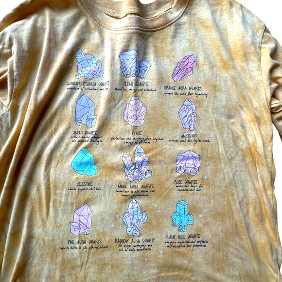Fith Sun Rock and Gem Stone Wash/ Tie-Dye long Sleeve T-Shirt ( XL) - Picture 6 of 10